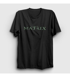 Presmono Unisex Siyah Logo Film The Matrix T-Shirt 253801tt