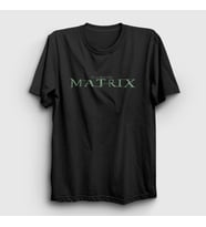 Presmono Unisex Siyah Logo Film The Matrix T-Shirt 253801tt