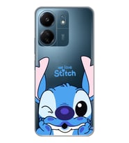 Xiaomi Redmi 13C Uyumlu We Love Stitch Desenli Şeffaf Telefon Kılıfı
