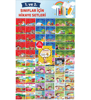 1.ve 2.Sınıflara Uygun Öğretmen Tavsiyeli Eğitici Okumayı Sevdiren 60 lı Hikaye Seti