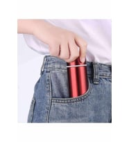 Termos 304 Paslanmaz Çelik Çift Katman 150 Ml Cep Tipi Mini Ufak Termos -523 (Kırmızı)