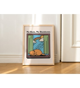 Retro Kedi Maksimalist Duvar, Olumlama Sanatı, Retro Duvar Dekoru