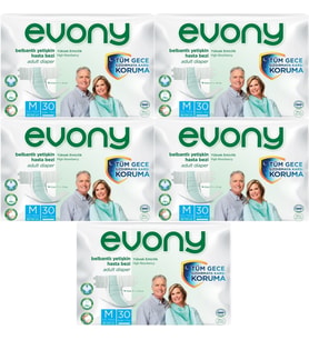 Evony Hasta Bezi Yetişkin Bel Bantlı Tekstil Yüzey M-Orta 150 Adet (5PK*30)