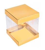 KUTU ASETAT DEMONTE ORTA BOY 25X25X30 CM ALTIN -