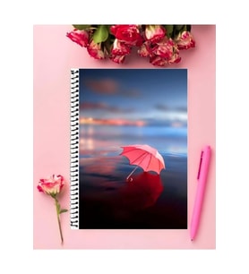 Manzara Defter 1 Adet Özel Tasarım A4 Boyutu 21*29 Cm Telli Çizgili defter