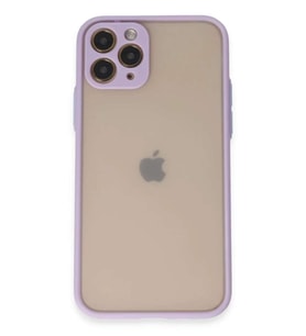 iPhone 11 Pro Kılıf Montreal Silikon Kapak - Mor