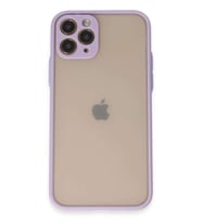 iPhone 11 Pro Kılıf Montreal Silikon Kapak - Mor