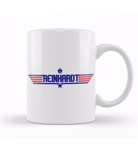 Topgun Reinhardt Overwatch Kupa Bardak Porselen
