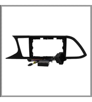 SEAT LEON 2013-2021 UYUMLU PIANO BLACK 9 INC ANDROID MULTİMEDYA ÇERÇEVESİ-SOKET-CANBUS