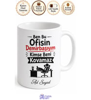 Ben Bu Ofisin Demirbaşıyım Kimse Beni Kovamaz Özgüven Çalışan Kupa Bardak Hediye