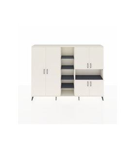 Arges Dolap 13 Raflı 6 Kapaklı 220x30x163 Aytaşı-Aytaşı/Antrasit