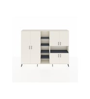Arges Dolap 13 Raflı 6 Kapaklı 220x30x163 Aytaşı-Aytaşı/Antrasit