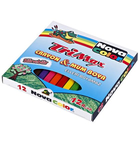 Nova Color Mum Pastel Boya Trimax Üçgen 12 Renk NC-2117