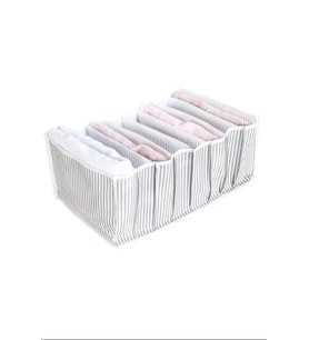 Çizgili Akordiyon Organizer L Boy 24x37x18 Cm Royaleks-EV354