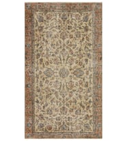 Yün Eskitme El Yapımı Halı 143x241 cm 10012