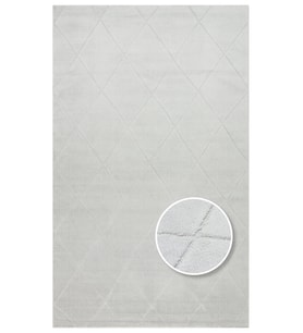 Makine Kaymaz Yıkanabilir Beyaz Geometrik Triko Salon Halısı Mutfak Halısı Koridor Halısı Yolluk grey