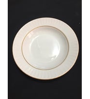 Güral Porselen SF22CK Mat Sedef Çukur Tabak 22 Cm 6 Lı (Beyaz)