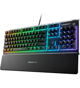 Steelseries Apex 3 Rgb Oyun Klavyesi 10 Bölgeli Rgb Aydınlatma Ip32 Su Geçirmez Birinci Sınıf Manyet