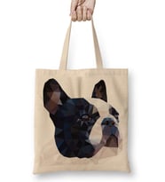 Diamond Bulldog köpek Pug Bez Çanta Uzun Saplı