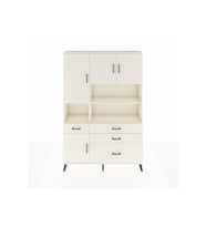 Arges Gardrop 9 Raflı 4 Çekmeceli 4 Kapaklı 132x30x195 Aytaşı-Aytaşı