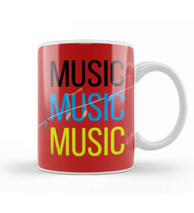 Music Music Music Kupa Bardak Porselen