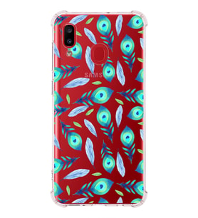 PrintiFy Samsung Galaxy A30 Uyumlu Nazar Boncuğu 3 Baskılı Şeffaf Köşe Korumalı Antişok Kılıf