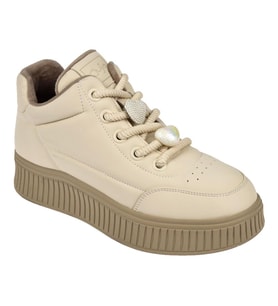 Guja Esnek Taban Kadın Spor Ayakkabı Sneaker GJ-25K419-1 BEJ