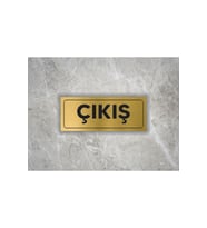 ÇIKIŞ YAZILI METAL LEVHA ( 7 CM X 20 CM )