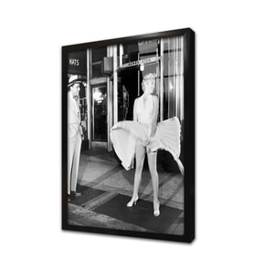 Marilyn Monroe Çerçeveli Cam Tablo