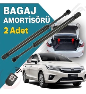 Honda Yeni City Bagaj Amortisörü SETİ 2021+ 100N 445MM (Gri)