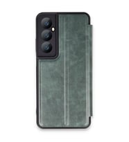 Realme C65 Kılıf Flip Cover - Koyu Yeşil