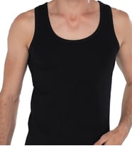 Malabadi Erkek Likralı Cotton Atlet 090 (Siyah)