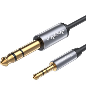 3.5mm to 6.35mm Stereo TRS Enstrüman Amfi Aux Ses Kablosu