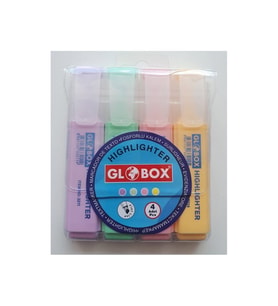 Globox Fosforlu Kalem Pastel Renk 4.Lü