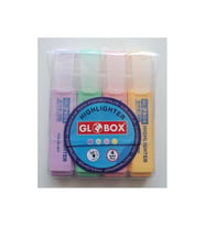 Globox Fosforlu Kalem Pastel Renk 4.Lü