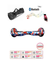 Elektrikli Kaykay Hoverboard Bluetooth Hoparlörlü 6.5 İnç Grafiti D09 - Çanta Hediye