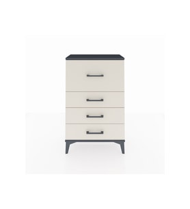 Arges Komodin 4 Çekmeceli 60x30x96 Antrasit-Aytaşı