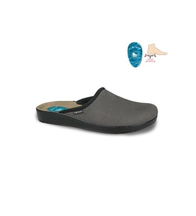 Ceyo 9933 Topuk Jelli Anatomik Taban Kışlık Erkek Terlik Gri 40-45