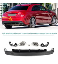 Mercedes Cla Amg Difüzör ve Egzoz Uçları w117 2016-2019