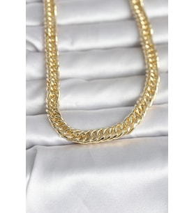 CM 14K Gold Renk Kalın Zincir Model 60 cm Kadın Kolye 5886 - HPSBYI1818-4473