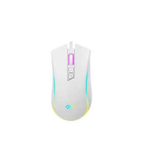 Düşük Kalite MS1034 RGB Gaming Makrolu Programlanabilir Oyuncu Mouse - Beyaz
