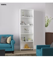 Modilayn Beş Raflı Arkalıklı Kitaplık Raf