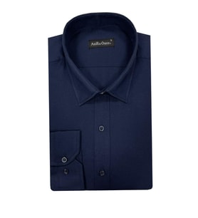 Atilla Özer Uzun Kol Slim Fit Erkek Gömlek-6851 (Lacivert)