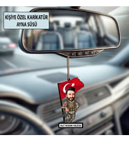 Kişiye Özel Karikatür Erkek Ayna Süsü – Araç İçi Esprili Hediyelik