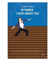 No850 My 10 Things I Hate About You Tablo Ahşap Poster Dekoratif