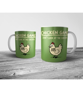 Pixxa Chicken Game Tavuk Oyunu Komik Kupa Bardak  