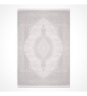 Makine Kaymaz Yıkanabilir Beyaz Klasik Triko Salon Halısı Mutfak Halısı Koridor Halısı Yolluk SL02