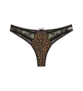 Mulvxbrf Brf02  Büyük Beden Leopar Desenli  G String Bato Külot (Mulvix)
