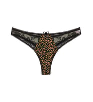 Mulvxbrf Brf02  Büyük Beden Leopar Desenli  G String Bato Külot (Mulvix)