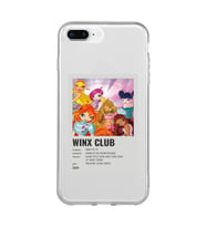 Iphone 7 Plus ve 8 Plus Uyumlu Winx Club Poster Tasarımlı Şeffaf Telefon Kılıfı